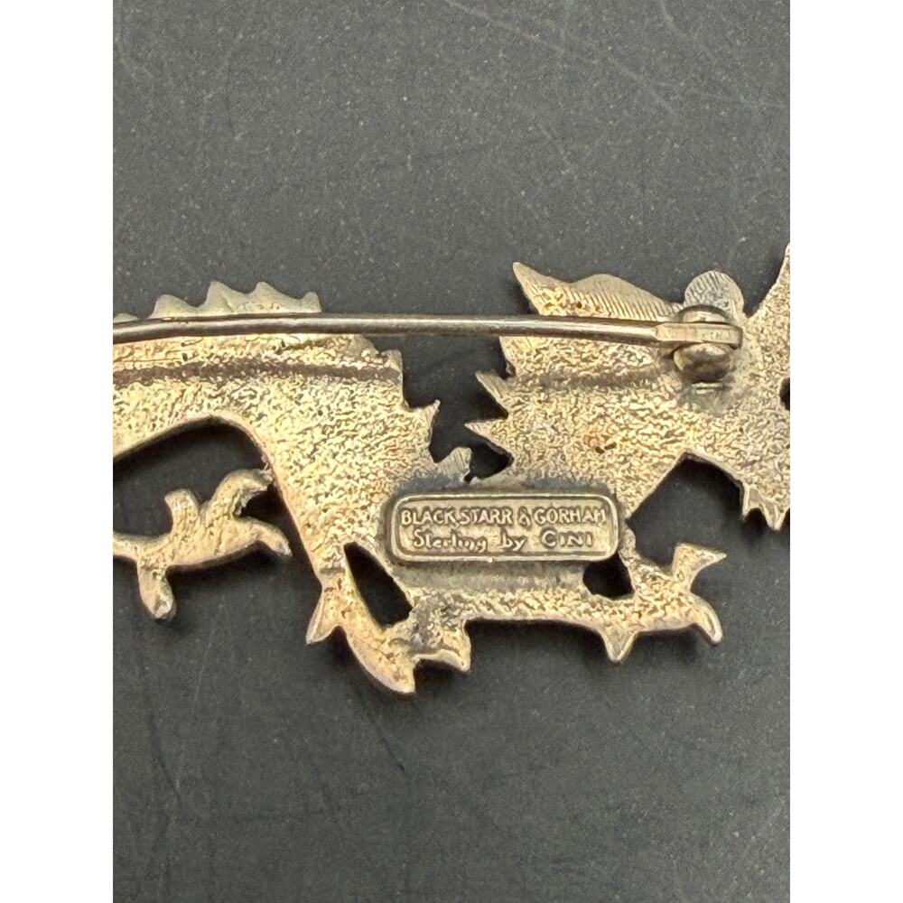 Vintage Black Starr and Gorham Sterling Silver Dragon by Guglielmio Cini - Picture 3 of 5